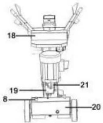 Crossfer HSP10TS-230V - Die Teile des Gerätes - 2