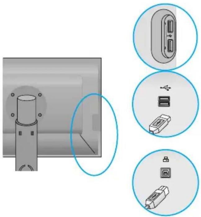 LG W3000H-BNS - Connecting the USB(Universal Serial Bus) Cable - 1