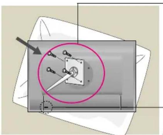LG W3000H-BNS - This monitor satisfies the specifications of the Wall mount plate or the interchange device. - 3