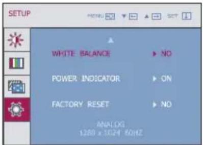 LG W2452TX - Main menu Sub menu Description - 3