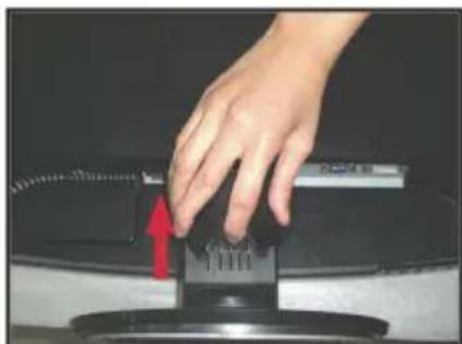LG W2452TX - Disassembling the stand - 2
