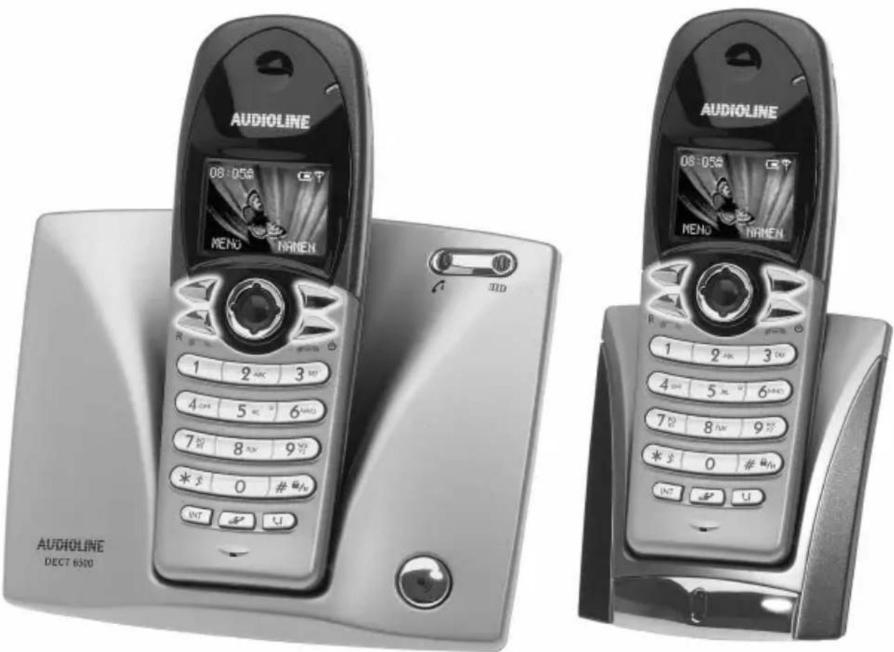 AUDIOLINE DECT 6500B - Schnurloses digitales DECT-Telefon Cordless digital DECT telephone - 1
