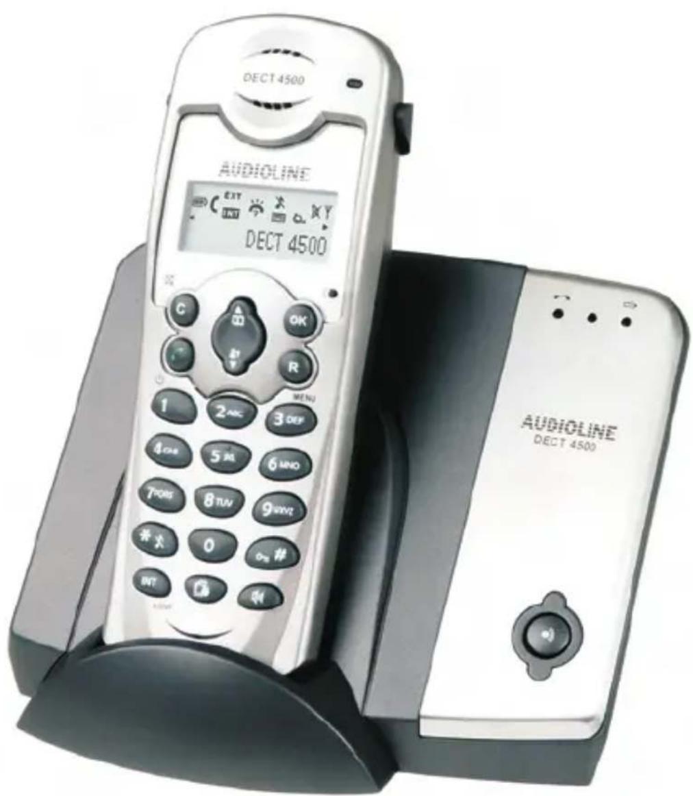 AUDIOLINE DECT 4500 - Schnurloses digitales DECT-Telefon Cordless digital DECT telephone - 1