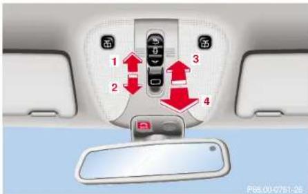 Mercedes-Benz S 430 (2001) - Synchronizing power windows - 1