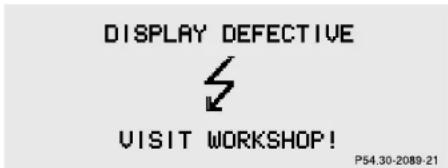 Mercedes-Benz S 430 (2001) - DISPLAY DEFECTIVE (several systems) - 1