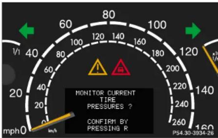 Mercedes-Benz S 430 (2001) - Tire inflation pressure monitor - 1