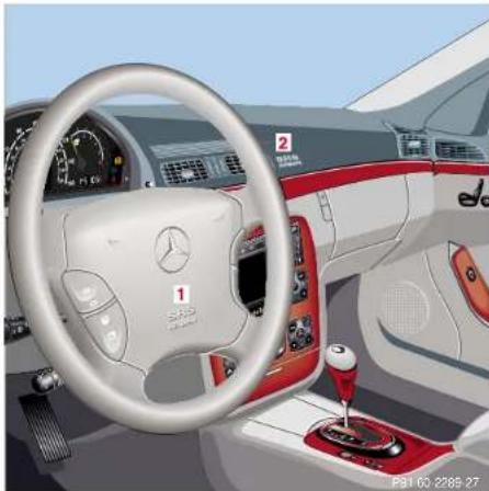 Mercedes-Benz S 430 (2001) - Airbags - 1
