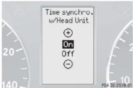 Mercedes-Benz C 230 Sport (2006) - Time synchronization with head unit \* - 1