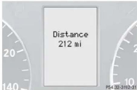 Mercedes-Benz C 230 Sport (2006) - Distance to empty - 1
