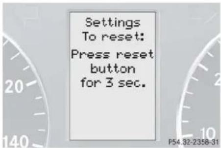 Mercedes-Benz C 230 Sport (2006) - Settings menu - 1