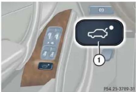 Mercedes-Benz C 230 Sport (2006) - Opening the trunk from the inside - 1