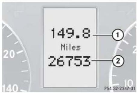 Mercedes-Benz C 230 Sport (2006) - Standard display menu - 1