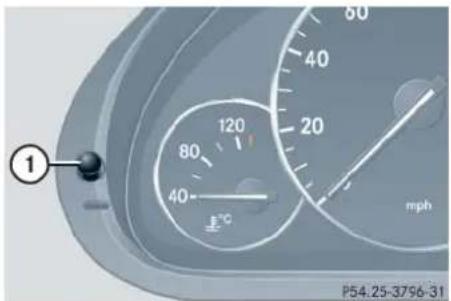 Mercedes-Benz C 230 Sport (2006) - Clearing the maintenance service indicator message - 1