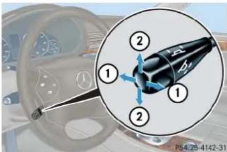 Mercedes-Benz C 230 Sport (2006) - Steering wheel adjustment, electrical\* - 1
