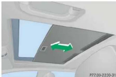 Mercedes-Benz C 230 Sport (2006) - Sunroof switch - 1