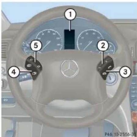 Mercedes-Benz C 230 Sport (2006) - Multifunction steering wheel - 1
