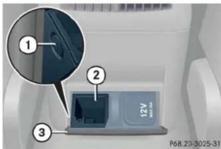 Mercedes-Benz C 230 Sport (2006) - Reinstalling ashtray insert - 1