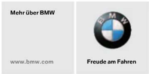 Mehr über BMW www.bmw.com Freude am Fahren