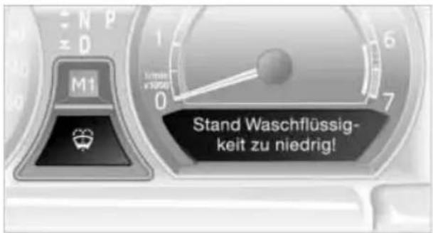 N P ± D M1 Stand Waschflüssig- keit zu niedrig!