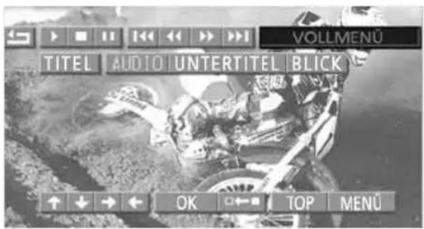 VOLLMENÜ TITEL AUDIO UNTERTITEL BLICK ↑ ↓ → ← OK ↑← TOP MENÜ