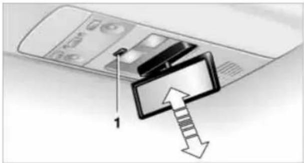 BMW 745i (2002) - Beleuchteter Make-Up Spiegel im Fond - 1