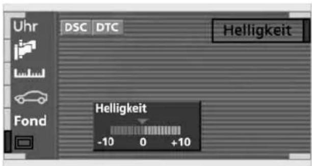 Uhr DSC DTC Helligkeit Helligkeit -10 0 +10