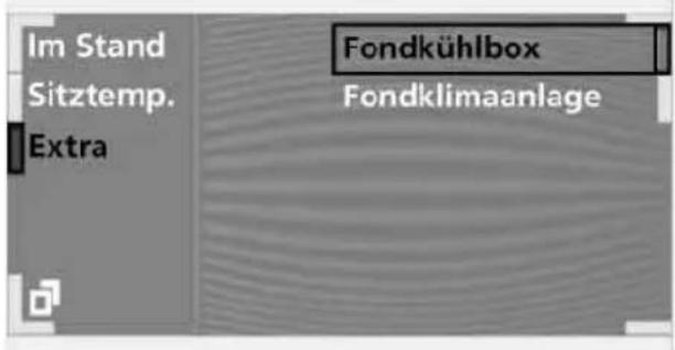 Im Stand Sitztemp. Extra Fondkühlbox Fondklimaanlage