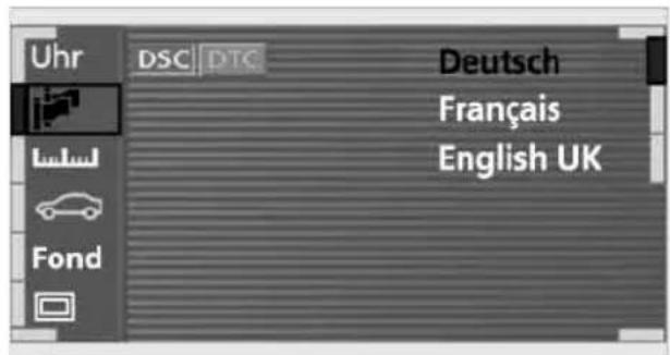 Uhr DSC DTC Deutsch Français English UK Fond