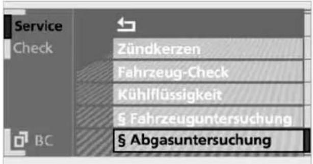 Service Check Zündkerzen Fahrzeug-Check Kühlflüssigkeit § Fahrzeuguntersuchung § Abgasuntersuchung BC