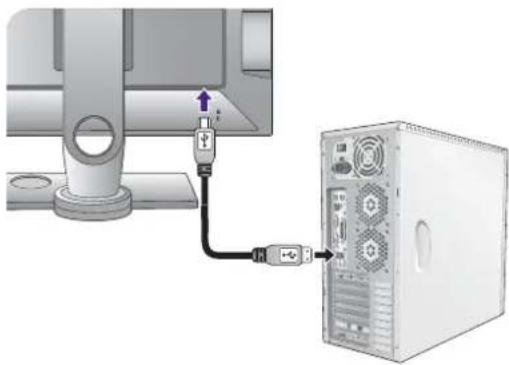 BENQ XL2730 - Connect-to and turn-on the power. - 2