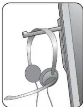 BENQ XL2730 - Using the headphone hook. - 5