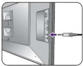BENQ XL2730 - Using the headphone hook. - 3