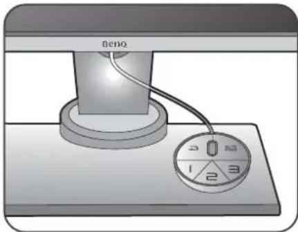 BENQ XL2730 - Connect the S Switch to the monitor. - 4