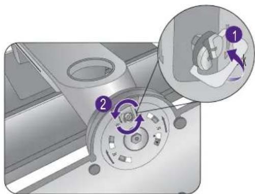 BENQ XL2730 - Remove the monitor base. - 2