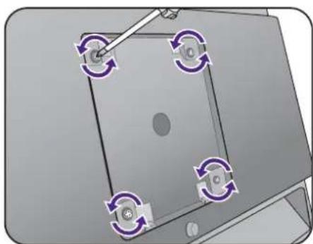 BENQ XL2730 - Remove the screws on the back cover. - 2