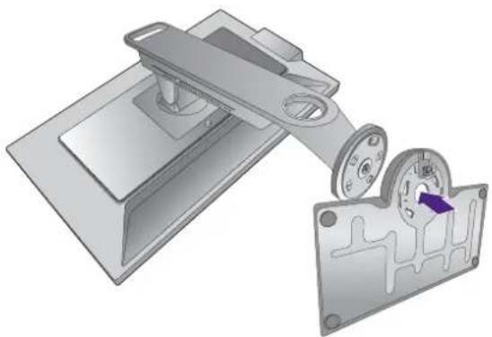 BENQ XL2730 - Attach the monitor base. - 4