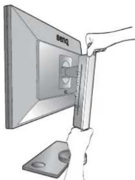 BENQ XL2730 - Attach the monitor base. - 9