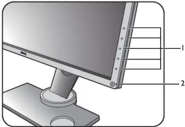 BENQ XL2730 - The control panel - 1