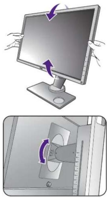 BENQ XL2730 - Tilting the monitor - 1