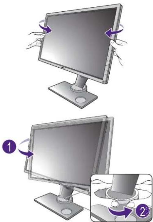 BENQ XL2730 - Swiveling the monitor - 1