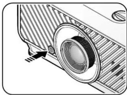 BENQ LX9215 - Removing the existing lens from the projector - 1