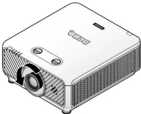 BENQ LX9215 - Removing the existing lens from the projector - 2