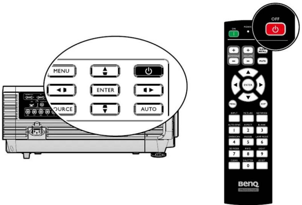 MENU ENTER SOURCE AUTO OFF POWER ON 1 + + QUICK INSTALL - - PUTE ENTER MEN EXIT INPUT PICTURE NETWORK AUTO SYNC ASPECT BLANK 1 2 3 OVERSCAN FREEZE LAMP MODE 4 5 6 3D MODE PAID LIGHT 7 8 9 CLEAR SHUTTER ID LET 0 BenoQ PROTOCOL