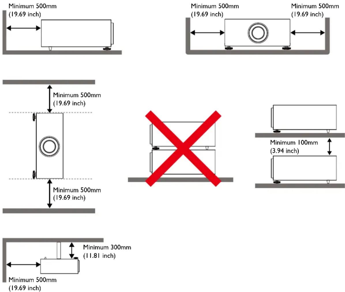 BENQ LX9215 - Cooling notice - 4