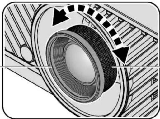 BENQ LX9215 - Adjusting the Zoom/Focus - 1