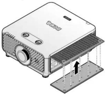 BENQ LX9215 - Replacing the side filter - 4