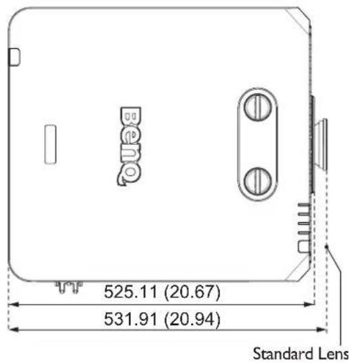 525.11 (20.67) 531.91 (20.94) Standard Lens