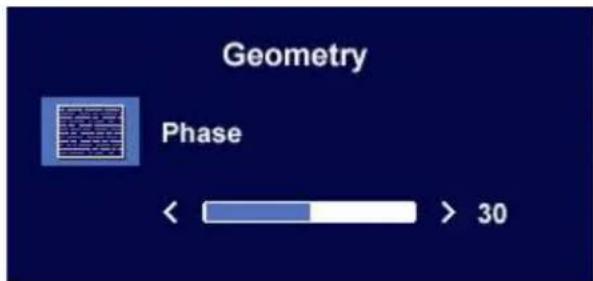 BENQ FP71W - Geometry sub menu - 5