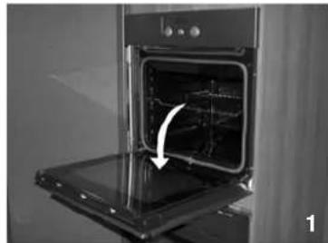 WHIRLPOOL AKZ 659 WH - Aushängen der Backofentür: - 1