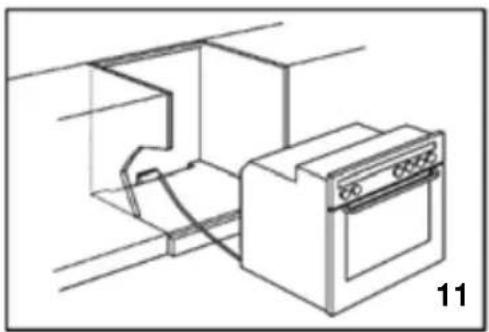 WHIRLPOOL AKP 334/WH 05 - Befestigung des Einbaubackofens - 2
